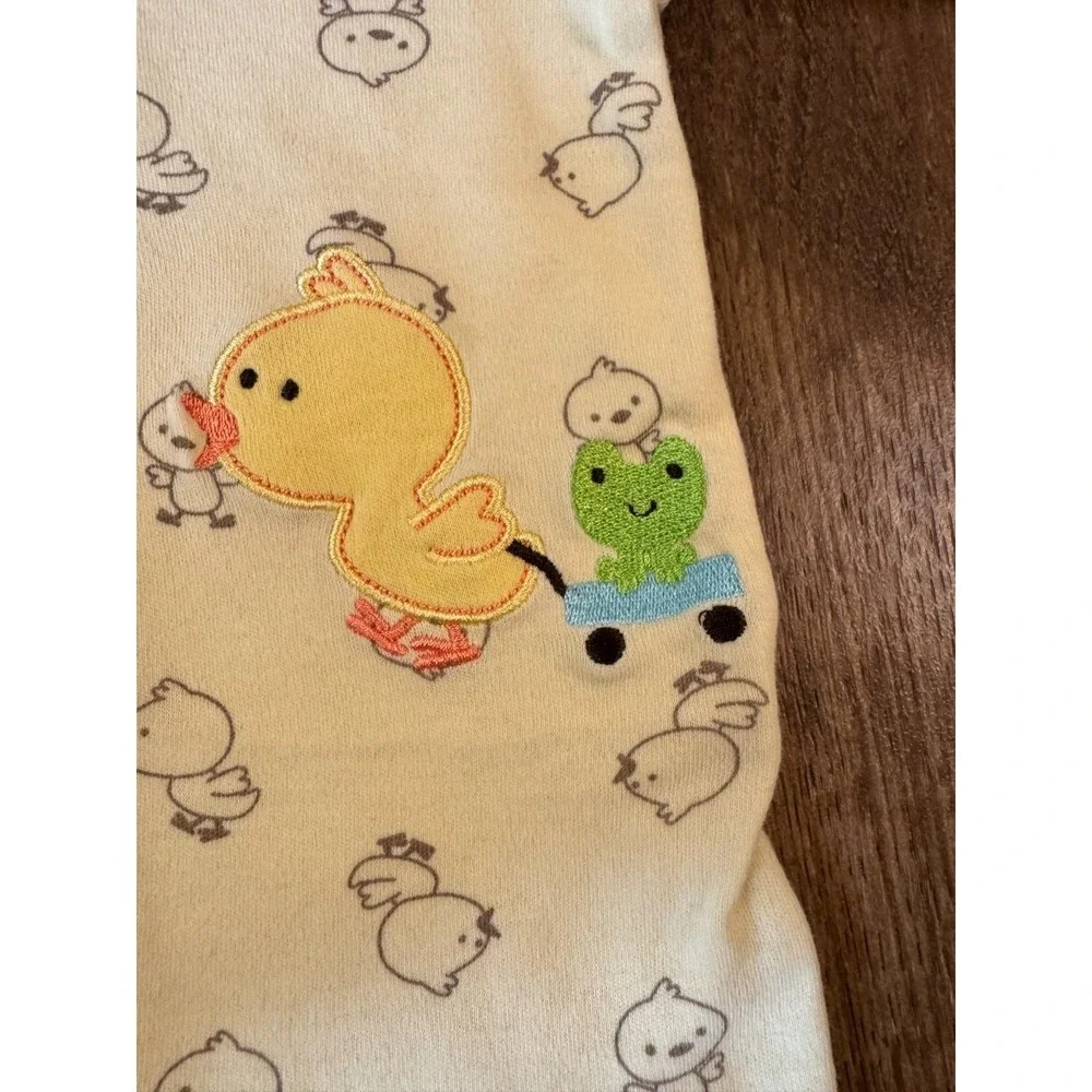 Vintage Child of Mine Carters Baby Sleeper 0/3 Month Chick Frog Duck Best Friend